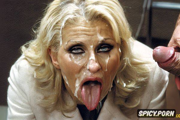 Cum on face, blonde hair, forced gangbang, forced deepthroat - spicy.porn on pornsimulated.com
