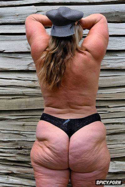 Naked, vibrant colours, hyperrealistic, massive fat ass, grandma - spicy.porn - Britain on pornsimulated.com