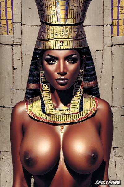 K shot on canon dslr, tits out, abs, femal pharaoh ancient egypt egyptian pyramids pharoah crown royal robes beautiful face milf topless - spicy.porn - Egypt on pornsimulated.com