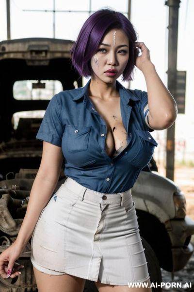Asian female giant boobs shaved pussy no clothes - ai-porn.ai on pornsimulated.com