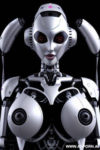 Sexbot, (fully robotic body, huge robotic tits) - ai-porn.ai on pornsimulated.com