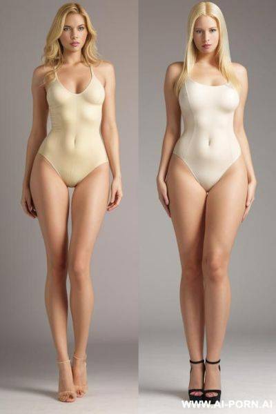 Giant tall blonde, fat belly, long legs, big feet, wide hips - ai-porn.ai on pornsimulated.com
