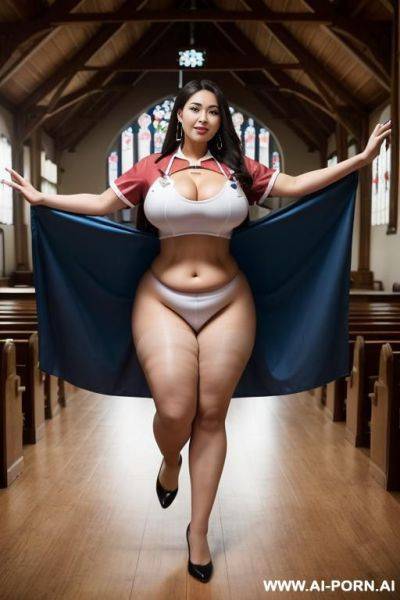 Rable 1-year-old man lying on her house spreading legs wide open and showing exposed swollen pussy - ai-porn.ai on pornsimulated.com
