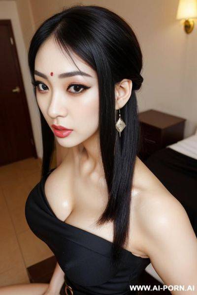 2 malaysian women with big eyes, raised eyebrows, (((raised eyebrows))) (ahegao) (nice hair) (dress skirt) (((extremely beautiful))) (((full lips))) (hoop earrings) (hair accessories) (((hourglass figures))) ((very pretty clean faces)) (((2 women))) - ai-porn.ai - Malaysia on pornsimulated.com