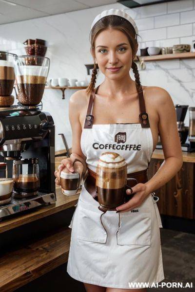 Leaning on the table, barista gustyle fucked - ai-porn.ai on pornsimulated.com