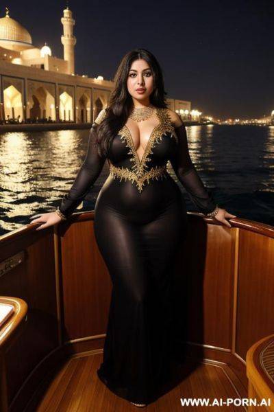 Pretty face chubby naked big ass wide hips full body view oiled at night - ai-porn.ai on pornsimulated.com