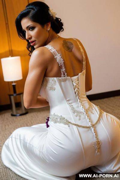Fit puerto rican woman in a wedding dress having anal sex - ai-porn.ai - Puerto Rico on pornsimulated.com