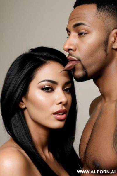 Hot cheat woman with black man and fuck him and he pull her hair - ai-porn.ai on pornsimulated.com