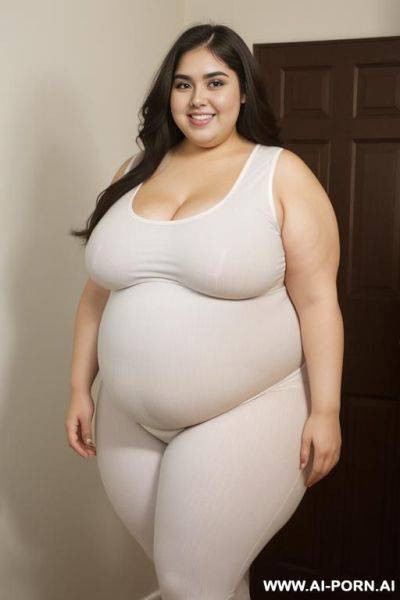 Rotund figure, mexican, big eyes, big nose, supermodel, extra thicc, pear shaped, huge hips - ai-porn.ai - Mexico on pornsimulated.com