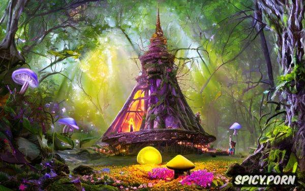 Haunted forest, nude, high resolution, beautiful colors, fairytale - spicy.porn on pornsimulated.com