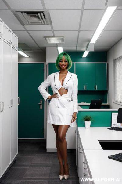 Pretty face, woman, blond hair, long hair, (big tits), standing in doorpost. wear only a white bathrobe closed - ai-porn.ai on pornsimulated.com