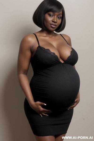 Black pregnant women, saggy tits, nude, - ai-porn.ai on pornsimulated.com