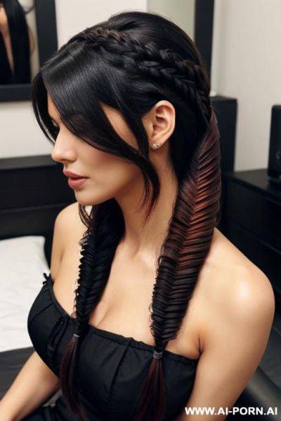 Fishtail hair - ai-porn.ai on pornsimulated.com