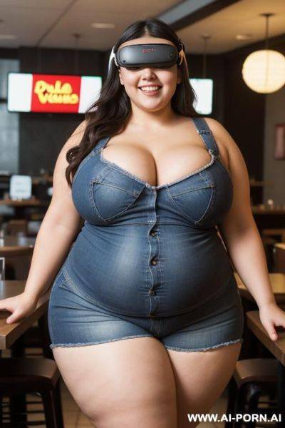 Colombian, wide hips, extra thicc, wearing oculus rift - ai-porn.ai - Colombia on pornsimulated.com