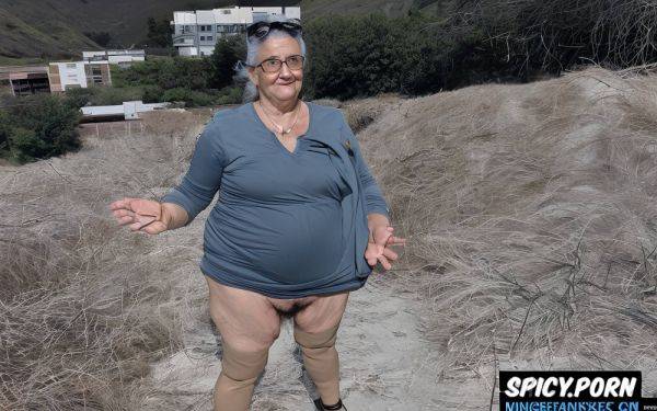 Topless, sandals, glasses, very old ssbbw, heavy pubic hair - spicy.porn - Colombia on pornsimulated.com