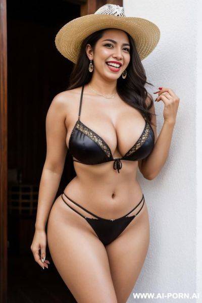 Mexican, woman outfit, supermodel, wide hips - ai-porn.ai - Mexico on pornsimulated.com