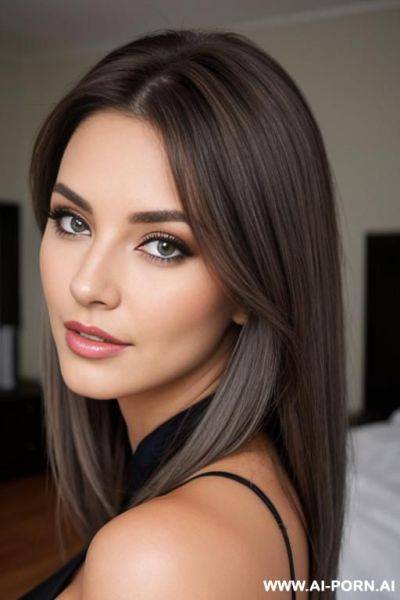 Grey eyes brown hair 1 - ai-porn.ai on pornsimulated.com