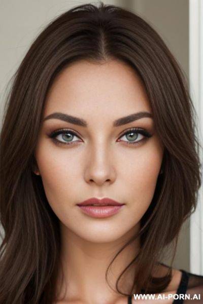 Bright big grey eyes, brown hair, 1 - ai-porn.ai on pornsimulated.com