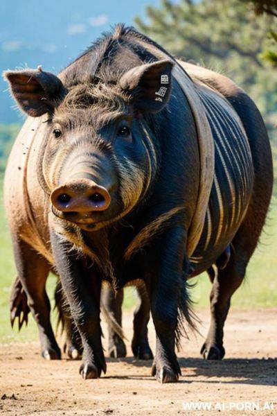 Boar mating with sow - ai-porn.ai on pornsimulated.com