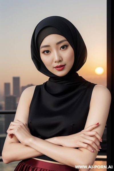 Hijab woman and male selfie - ai-porn.ai on pornsimulated.com
