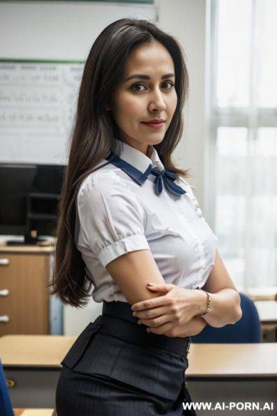 Teacher, big ass ,cullote visible - ai-porn.ai on pornsimulated.com