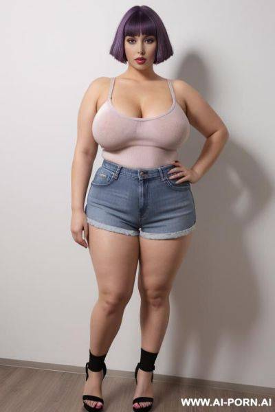(((full body shot))), socks with sandals, poland, jeans short - ai-porn.ai on pornsimulated.com