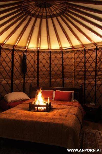 Multiple couples yurt night fire collective bed - ai-porn.ai on pornsimulated.com