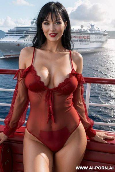 Voll nackte frau zieht sich in der küche den slip aus - ai-porn.ai on pornsimulated.com