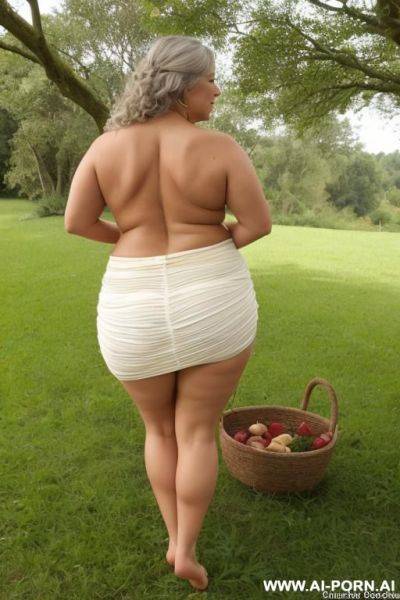 Village farms! forest! old woman, standing on the grass! barefoot. nude ass flash! barefoot! skirt - nude ass flash! nude ass! - ai-porn.ai on pornsimulated.com