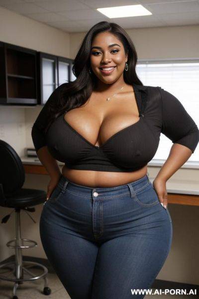 Mexican, big butt, very big nose, big lips, s, wide hips, plump, dark skin - ai-porn.ai - Mexico on pornsimulated.com