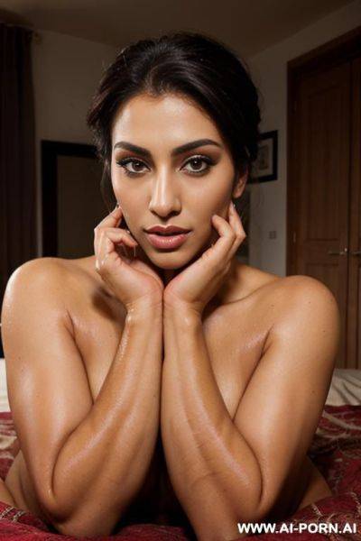 Gorgeous afghan model, totally naked, moist skin, really big strong forearms, - ai-porn.ai - Afghanistan on pornsimulated.com