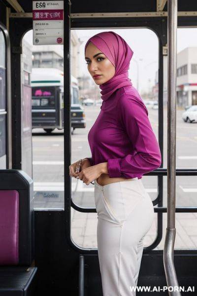 Hijab ass women in bus public gy gystyle - ai-porn.ai on pornsimulated.com
