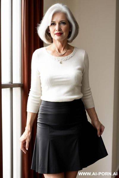 Older wife skirt - ai-porn.ai on pornsimulated.com