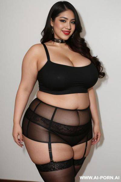 Mexican, chola, chicana, wide hips, extra thicc, long hair, ice cream, rotund body - ai-porn.ai - Mexico on pornsimulated.com