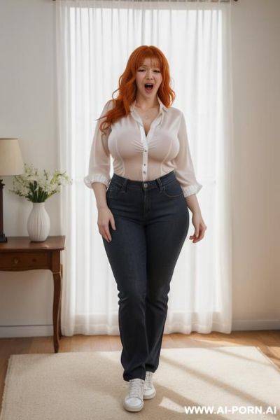 Extremely detailed k face. white sneakers. full body photo - ai-porn.ai on pornsimulated.com