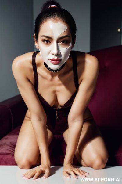Girl in medical mask - ai-porn.ai on pornsimulated.com