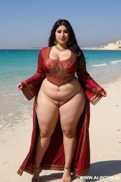 Pretty face chubby naked big ass wide hips full body view oiled - ai-porn.ai on pornsimulated.com