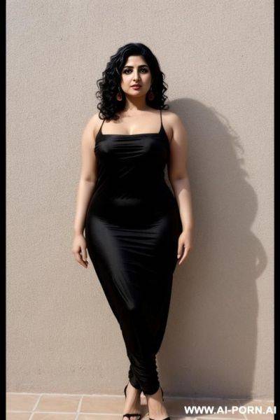Pakistani irani woman, full body view, dark skin tone, dancing - ai-porn.ai on pornsimulated.com
