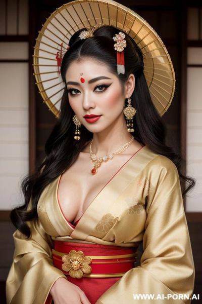 ((beautiful sexy goddess)) ((realistic look, super realistic)) ((frontal view)) ((strong stout body)) (perfect hourglass figure), (wide hips, thik hips), (beautiful soft tanned skin), (fit abs) (beautiful - ai-porn.ai on pornsimulated.com