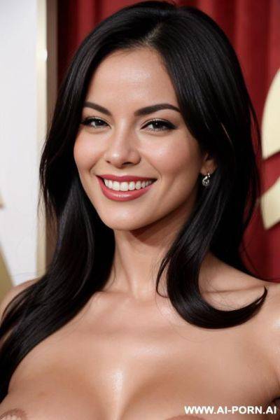 Porn magazine cover: porn oscar ads red carpet, completely naked very beautiful sexy porn stars posing. - ai-porn.ai on pornsimulated.com