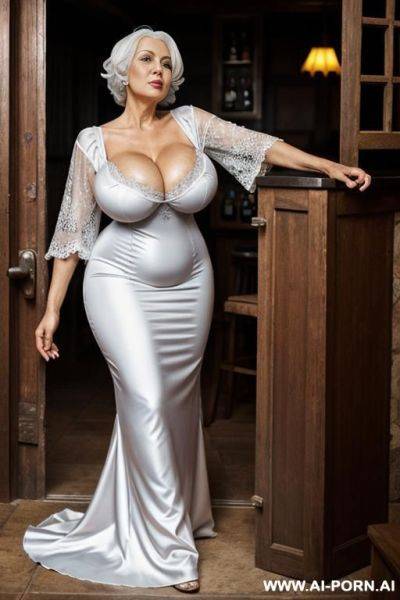 Granny silver hair night gown big tits - ai-porn.ai on pornsimulated.com
