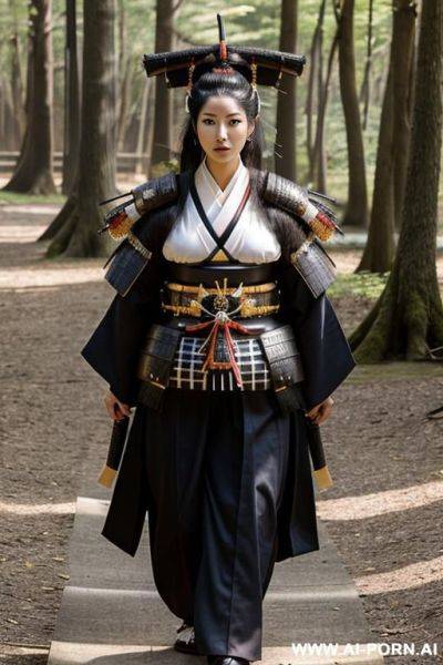 (beautiful japanese woman) (big hair) (((samurai outfit))) - ai-porn.ai - Japan on pornsimulated.com