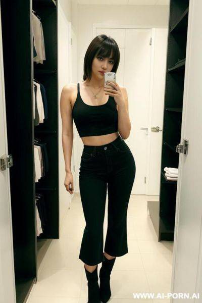 Full body portrait, wide hips, arms crossed - ai-porn.ai on pornsimulated.com