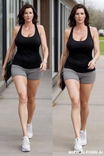 (suburban mom) (sneakers) (walking) - ai-porn.ai on pornsimulated.com