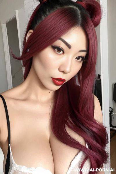 Mixed-race asian italian, red lips, slutty - ai-porn.ai - Italy on pornsimulated.com
