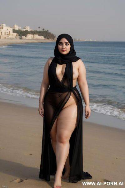 Pretty face chubby naked wide hips full body view oiled - ai-porn.ai on pornsimulated.com
