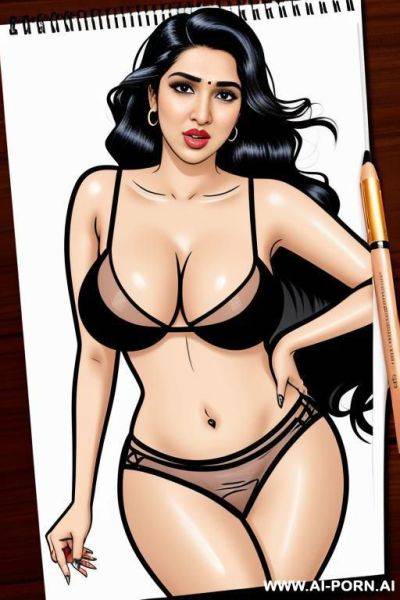 Cartoon sketch of bhumi pednekar as a whore - ai-porn.ai on pornsimulated.com