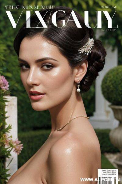 Magazine cover: in the garden of the luxury villa. on knies face full of cum. - ai-porn.ai on pornsimulated.com