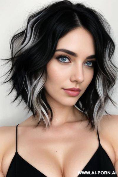 (black hair) (white highlights) - ai-porn.ai on pornsimulated.com