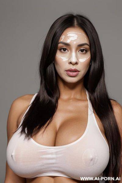 Black woman with white face - ai-porn.ai on pornsimulated.com